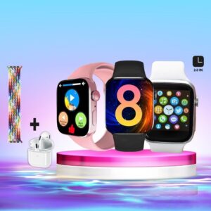 Smart Watch DM Plus Big Infinity 2.0 más Audífonos Bluetooth