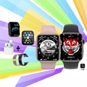 Smartwatch DM68MAX más AirPods AAA