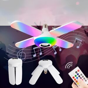 Lámpara RGB con Parlante Bluetooth de 4 Aspas