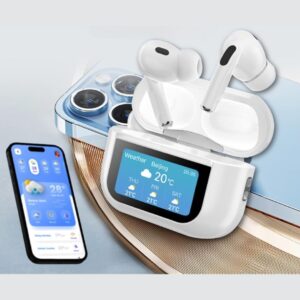 Auriculares TWS Bluetooth con Pantalla LCD Inteligente, Detección Automática y Sonido Envolvente Super Bass