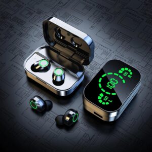 Auriculares Bluetooth Earbuds YD03 con IPX6 Resistencia al Agua, Cancelación de Ruido y Pantalla LED