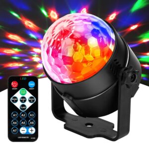 Luces de Fiesta LED RGB Giratorias con Control Remoto