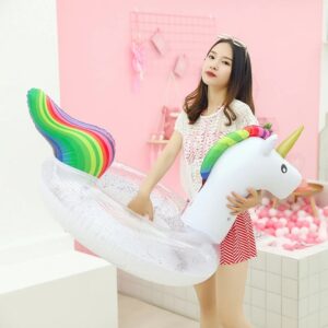 Flotador Inflable de Unicornio Escarchado