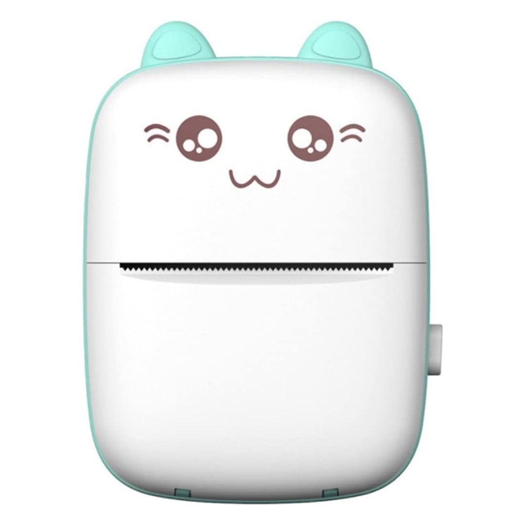 Mini Impresora Térmica Portátil Bluetooth con Diseño de Gato